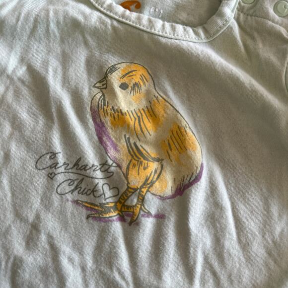 Carhartt Baby Green Short Sleeve Bodysuit - Size 6 Months - Picture 3 of 4